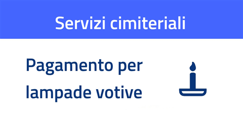 Avviso per il pagamento delle lampade votive - anno 2026